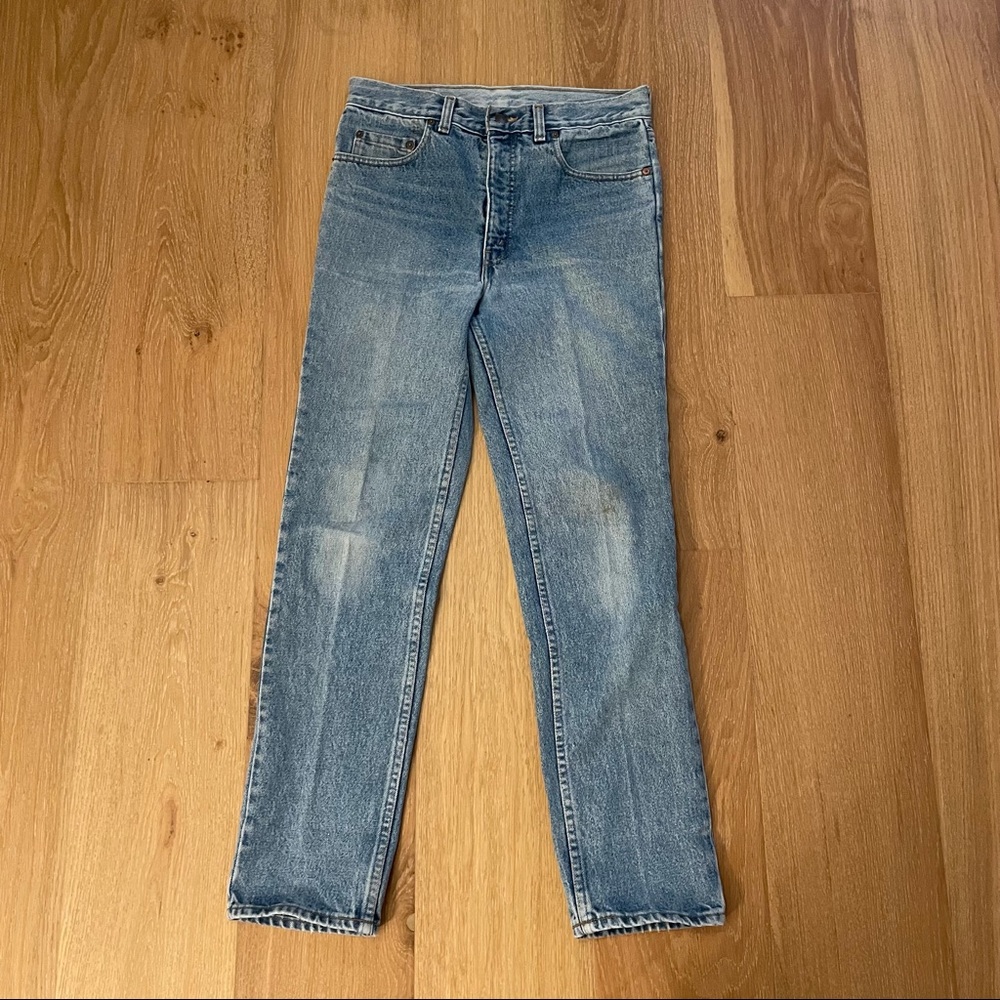 Levi's Light Blue High-Rise Straight Jeans - Picture 2 of 6